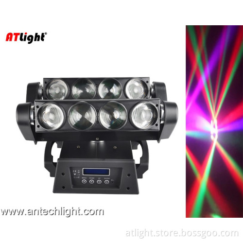 8x10W RGBW 4 in 1 LED Moving Head Spider Hand in Hand